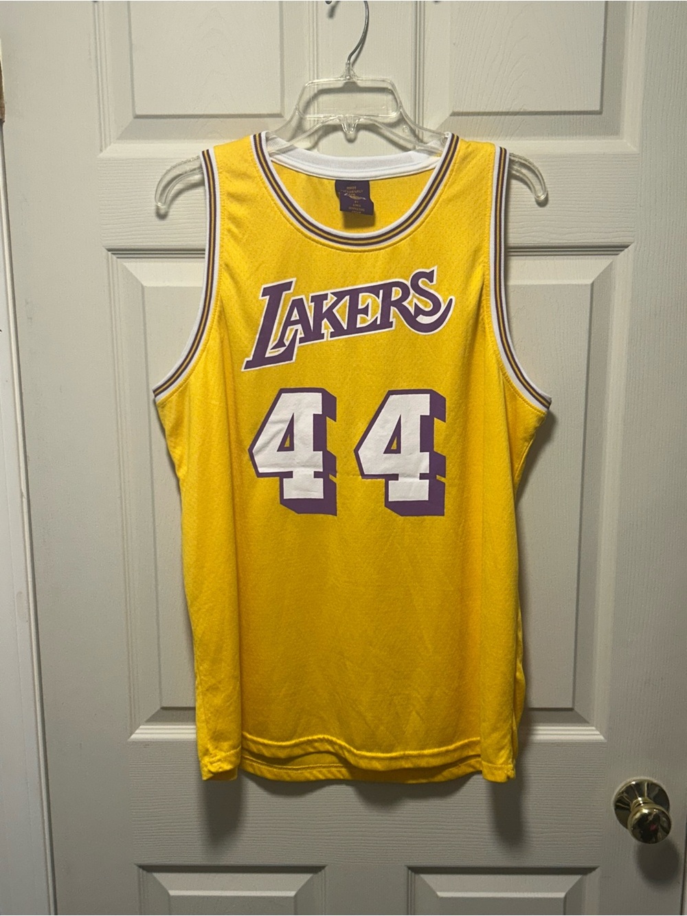 LA Lakers Jerry West 44 Jersey NBA Opening Night 10/22/2024 Game Giveaway XL SGA